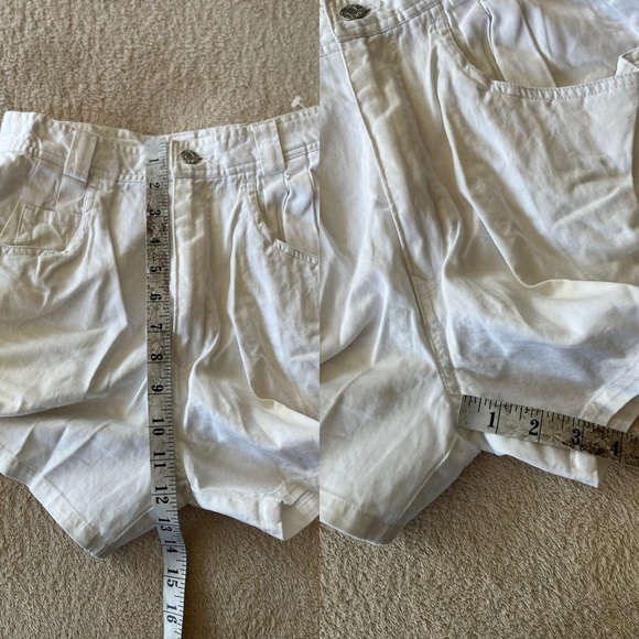Vintage Runaway Bay High-Waisted White Cotton Shorts - Picture 9 of 10